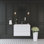 Meuble-lavabo mural flottant 36 po avec lavabo et rangement 36 po