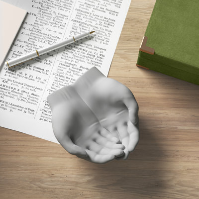 Vide-poches « Manipulez avec soin » en forme de mains Ocilla