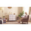  Commode à 6 tiroirs pour chambre Ojaswi, commode moderne avec plateau en bois, commode avec structure en métal robuste pour garde-robe, salon -682423626