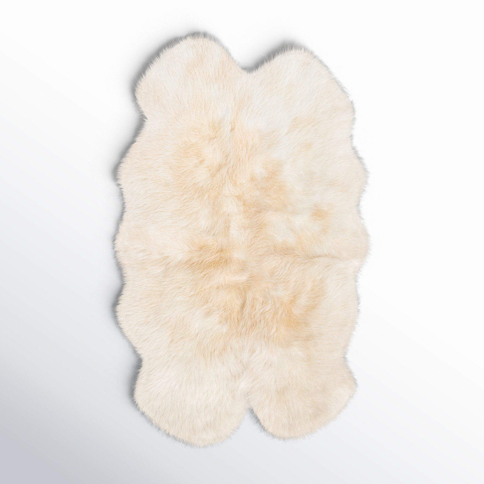 Fris Sheepskin Champagne Rug, Novelty 3'6" x 5'6"