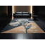 Tapis floral moelleux et moelleux à motif floral classique gris Iris-283174296