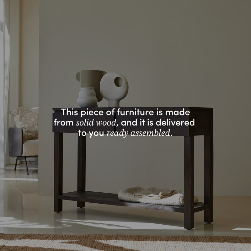 Eva 47.24'' W Solid Wood Console Table