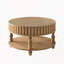 Table basse cannelée de style moderne du milieu du siècle avec rangement, table centrale en bois naturel avec couvercle rabattable et pieds en bois pour le salon-1745659416