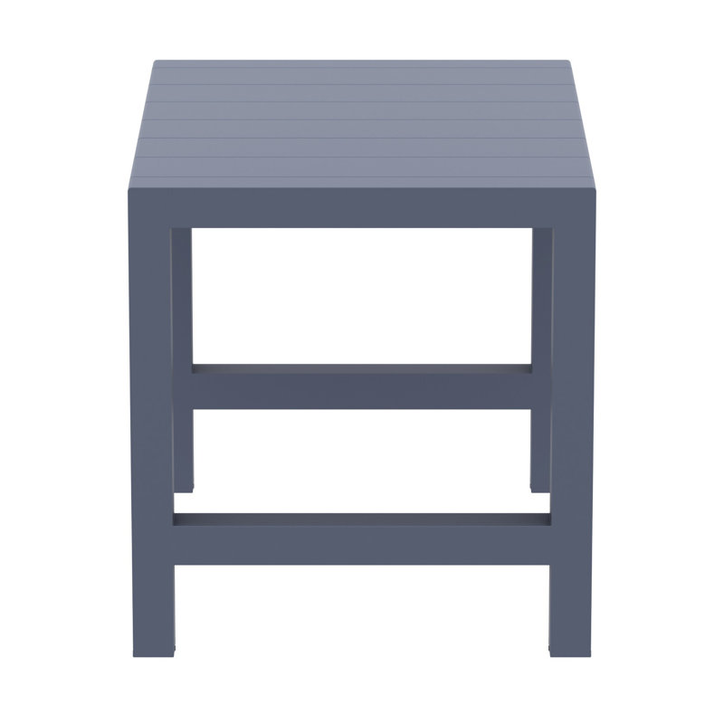 Table de bar extensible en plastique Farrah, Gris foncé