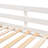 Twin over Twin House Bunk Bed with Roof , with Safety Guardrails and Ladder,White