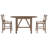 Extendable Wood Dining Table Sets(must Include Both Table And Chair), Rustic