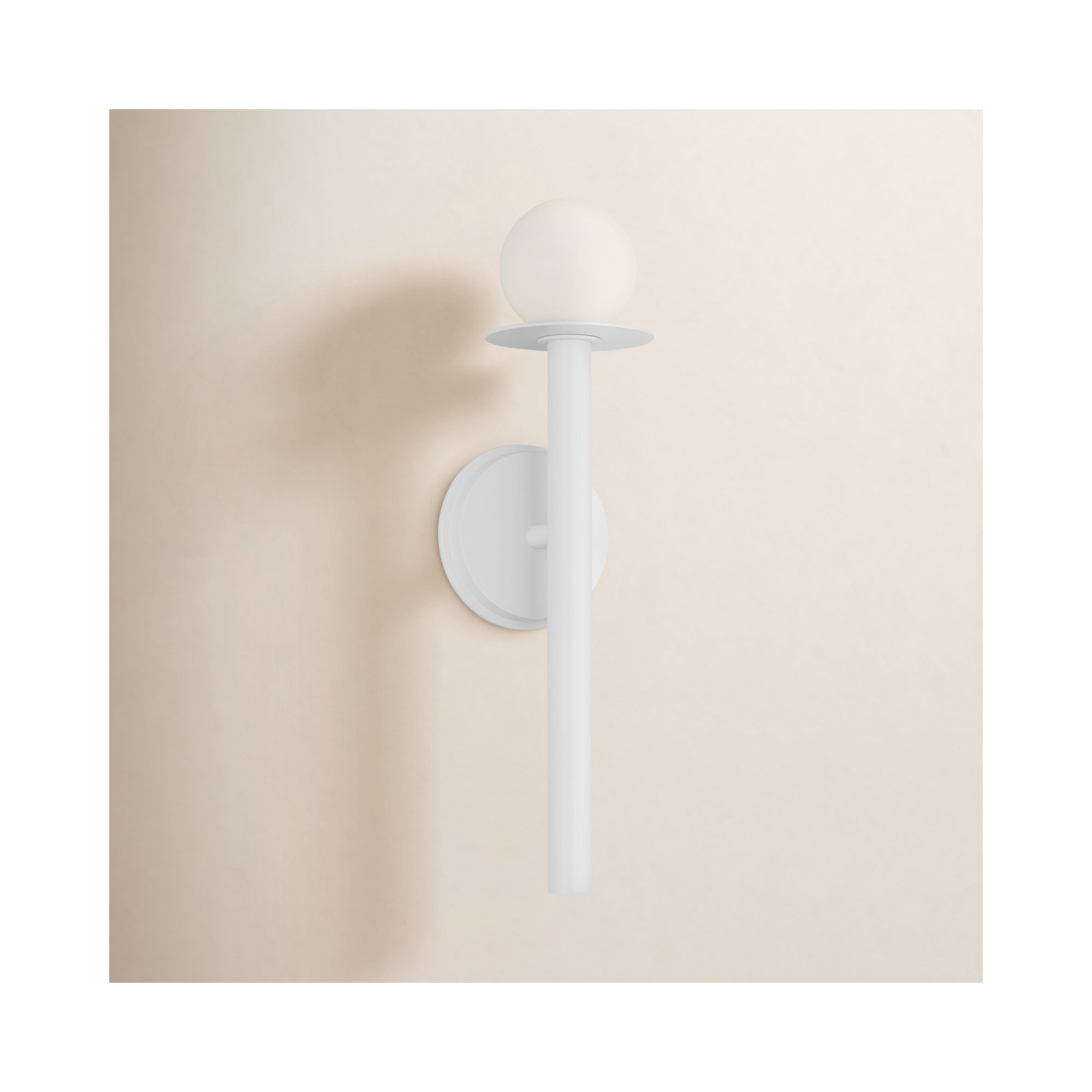 Kofi Single Frosted Dimmable Vanity Light