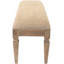Banc rembourré en mélange de coton Abimelec
