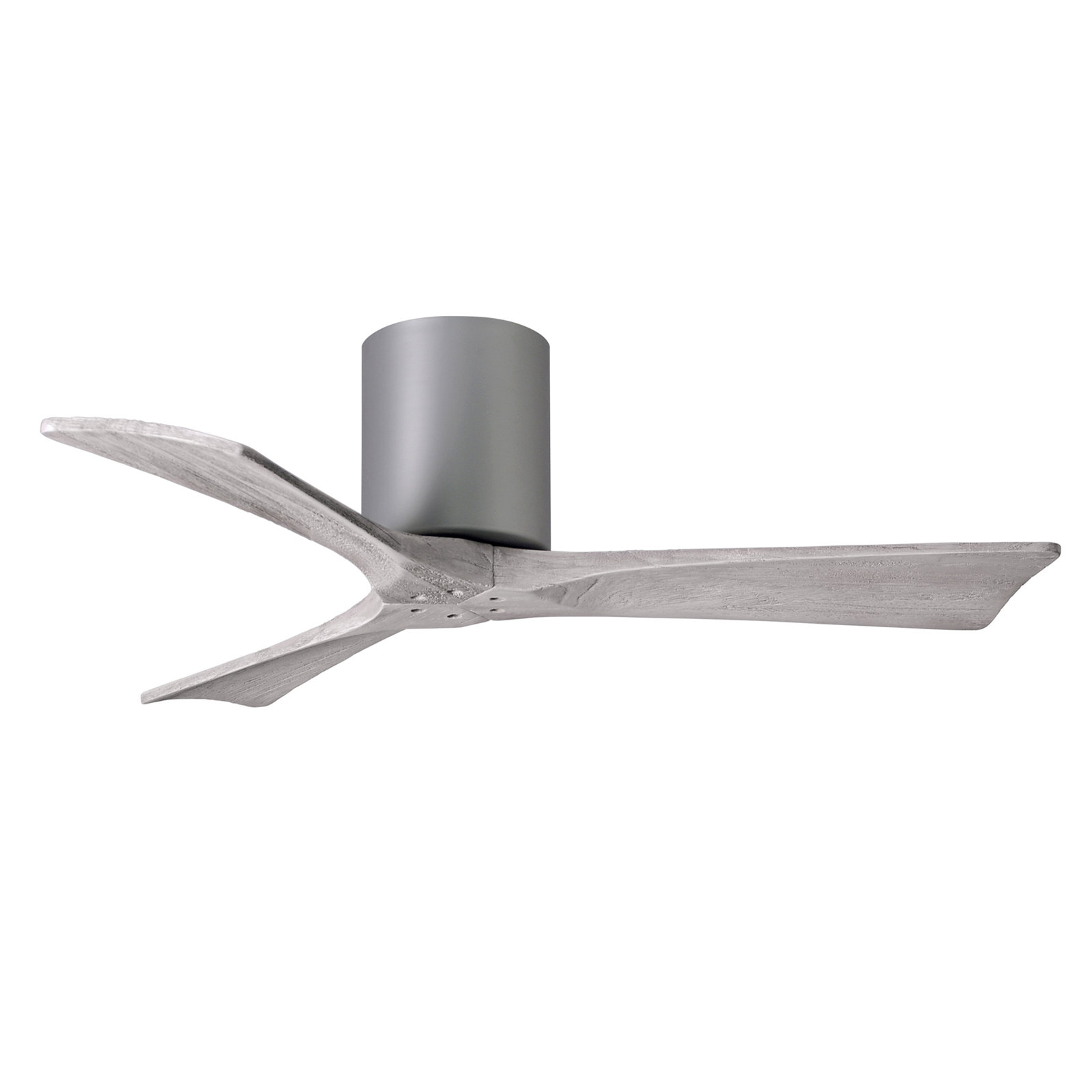 Olivier 3 Blade Ceiling Fan, Brushed Nickel, Barn Wood Tone, 42"