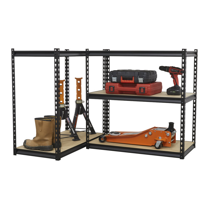 Shavonne Metal Shelving Unit, 183cm H x 91.5cm W x 46cm D