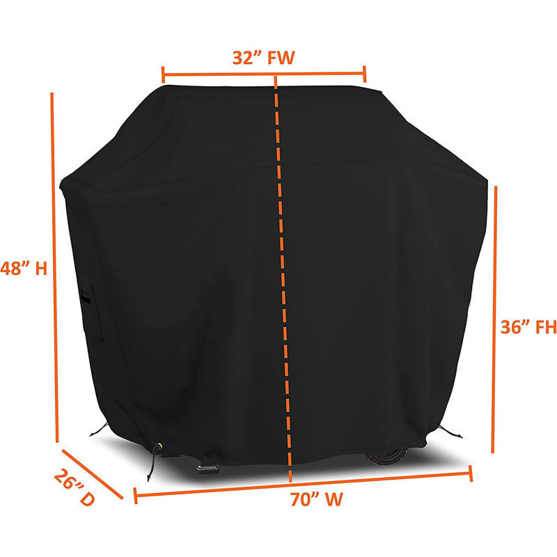 Housse pour barbecue robuste et imperméable pour l'extérieur, housse pour barbecue durable et résistante aux rayons UV
