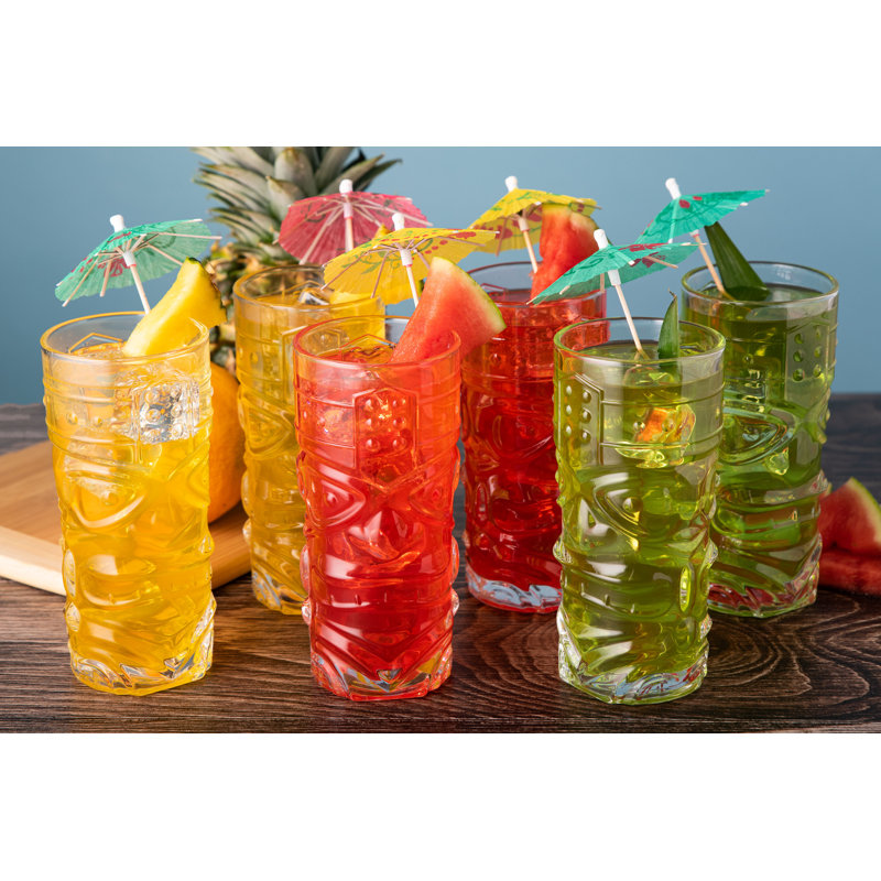 Verres transparents Tiki, - 450 ML