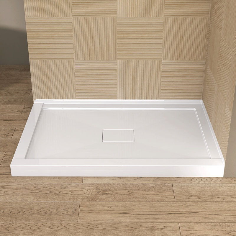 Base de douche rectangulaire en acrylique 48 po x l 32 po x 36 po Base de douche rectangulaire en acrylique