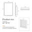 Armoire de rangement de salle de bain à miroir double H 24 po x l 16 po x P 5 po Gold-1294043092