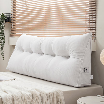 Wedge Headboard Pillow with Removable Cover