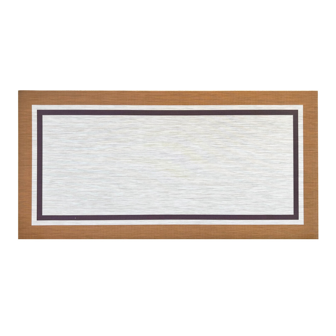 Casahola Virdiana Lancaster Woven Vinyl Home Kitchen Mat Waterproof Area Rug for Indoor/Outdoor Ebern Designs Rug 