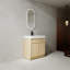 30 " Modern Design Float Bathroom Vanity With Ceramic Basin Set,  Wall Mounted White Vanity  With Soft Close Door