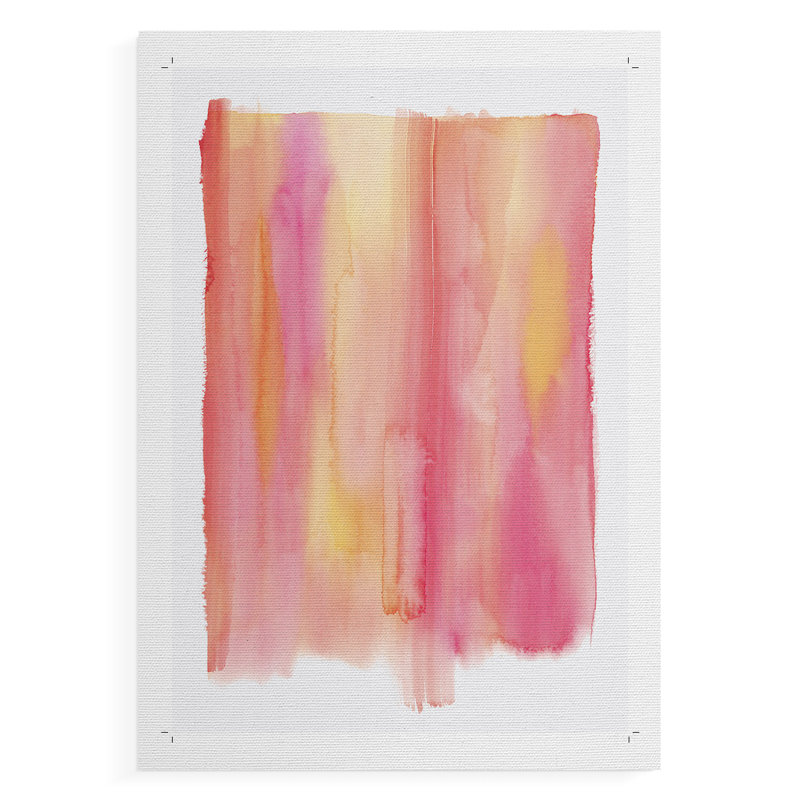 Summer Sherbet Wash II - Impression sur toile seulement - NON-CADRE, 60" H x 40" W