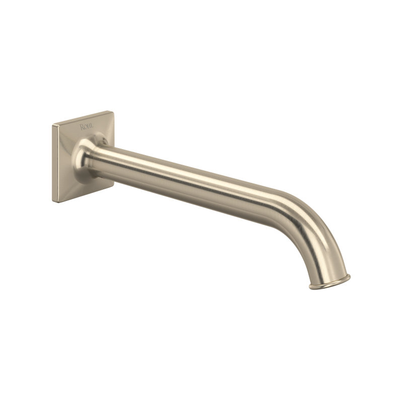 Apothecary Wall Mount Tub Spout, Satin Nickel
