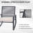 2-Person Outdoor Patio Bistro Rocking Conversation Set-124920019