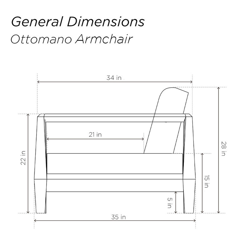 Fauteuil Ottomano, Gris délavé, Drom 54