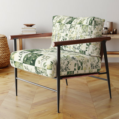 Chaise d'appoint Country Farmhouse - Meadows Quilt Green