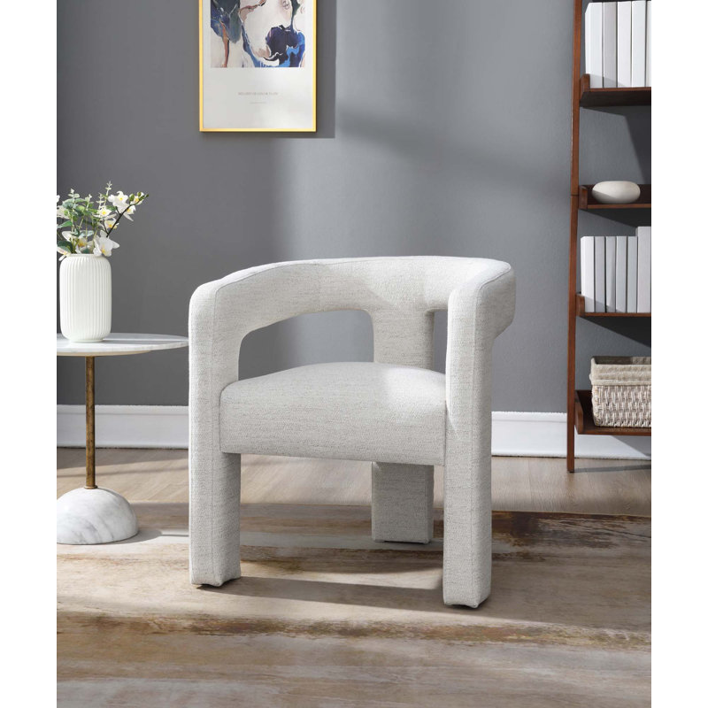 Chaise d'appoint beige Boucle, ensemble de 2