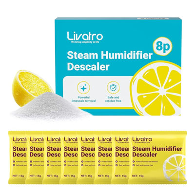 Livatro Citric Acid Descaling Cleaner, 8 Pack