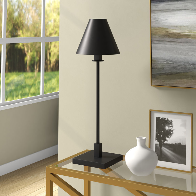 Svana Metal Buffet Lamp, Blackened Bronze
