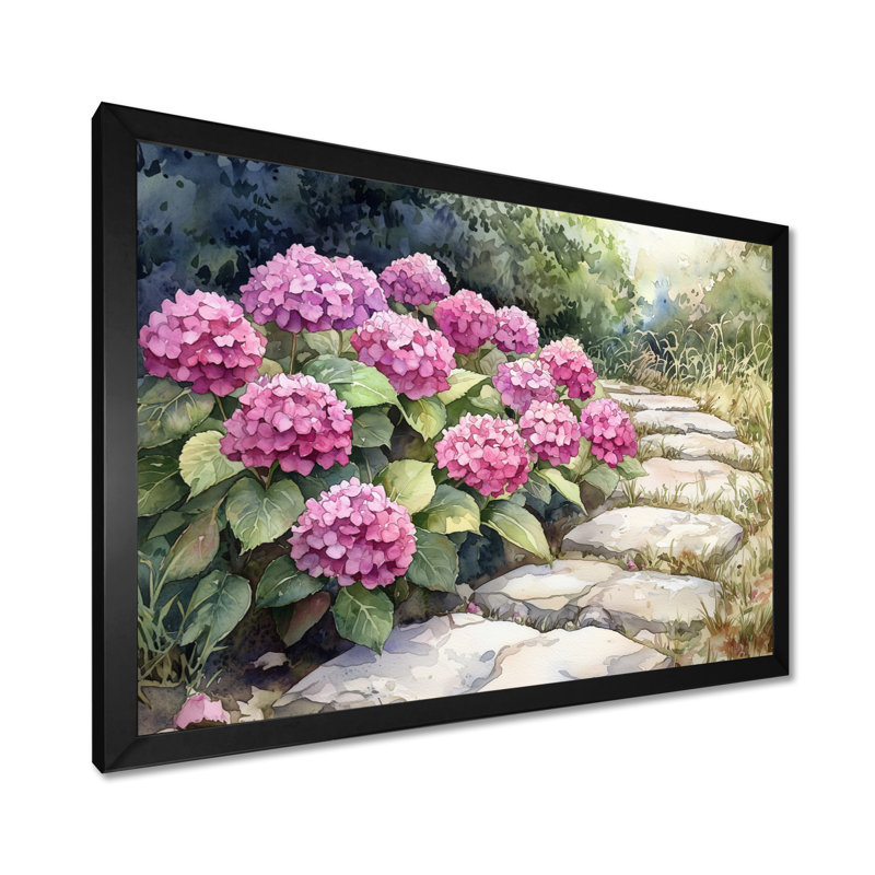 Ikeni - Floral Wall Art, Reproduction encadrée d'une seule photo, H 30 po x l 40 po, Noir, noir, noir, noir