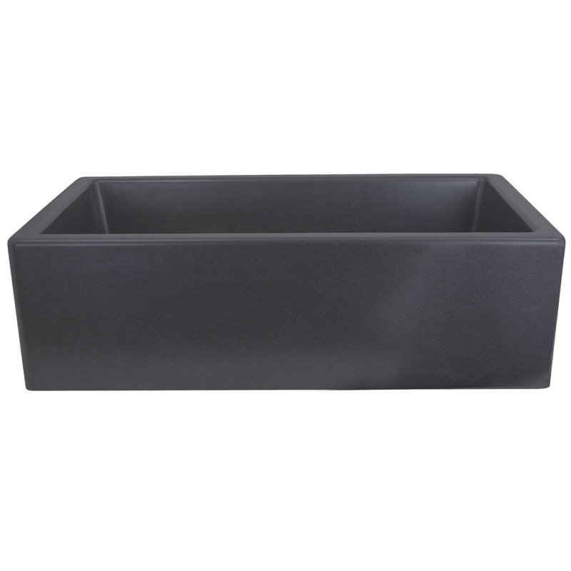 Plymouth 32.75'' L Single Basin Kitchen Sink, Titanium Gray