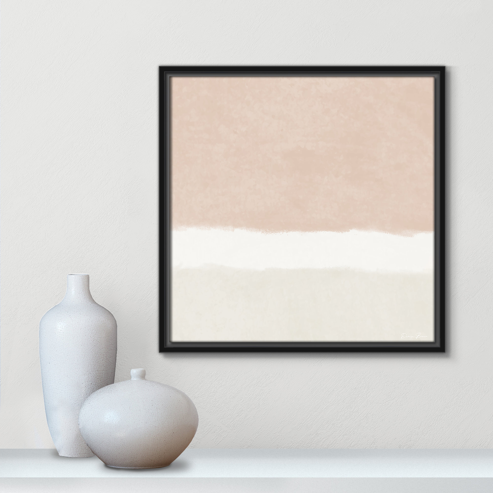 Slate 2 - Floater Frame Print on Canvas, Black Framed, 17.5" H x 17.5" W