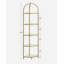 Bibliothèque d'angle en acier inoxydable H 62 "x l 11" Lailamarie-322811120
