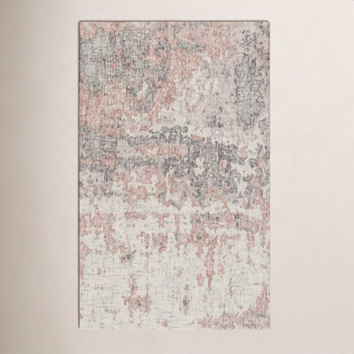 Endicott Rust Taupe Hand-Woven Abstract Rug