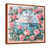 Toile avec cadre flottant brun sélectionné