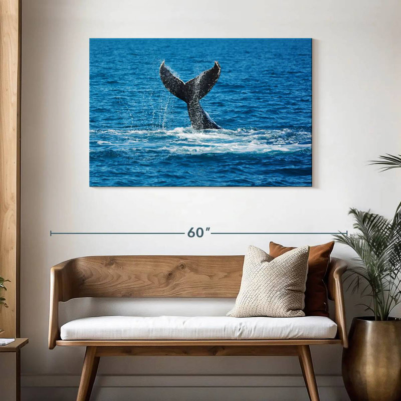 Brampt Whale Tail View, 30" H x 45" W