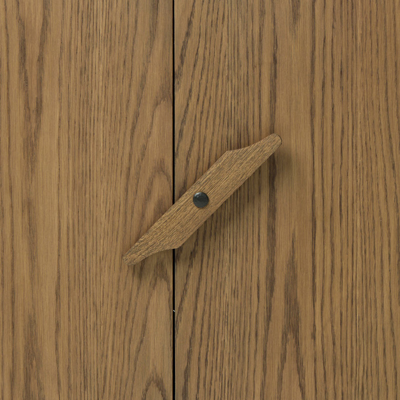 Bedford Media Console-Warm Natural Oak
