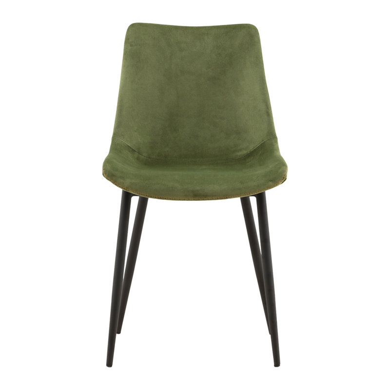 Velvet Side Chair in Green