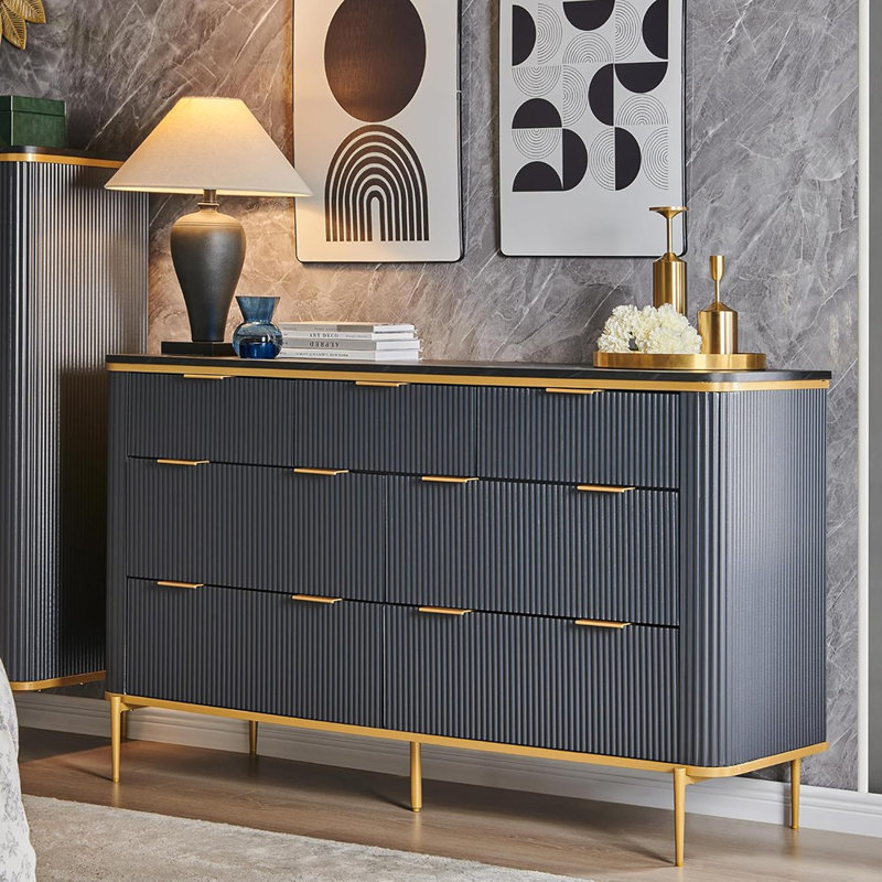 Commode 7 tiroirs pour chambre à coucher, ...