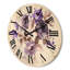 Horloge murale fleurs avec feuilles-63902309