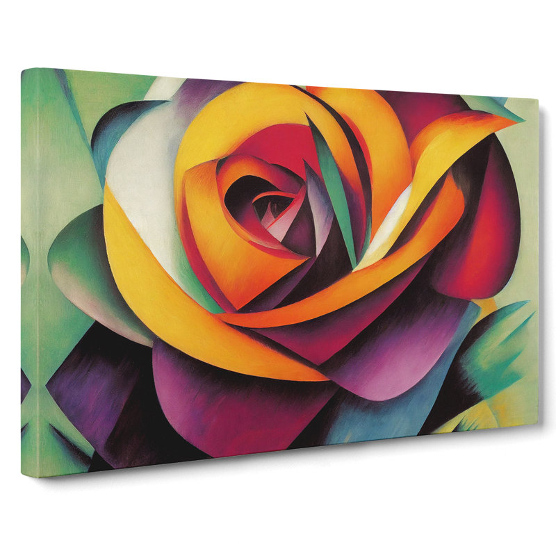 Rose Flower Abstract Vol.2 - Wrapped Canvas, 35cm H x 50cm W x 3cm D