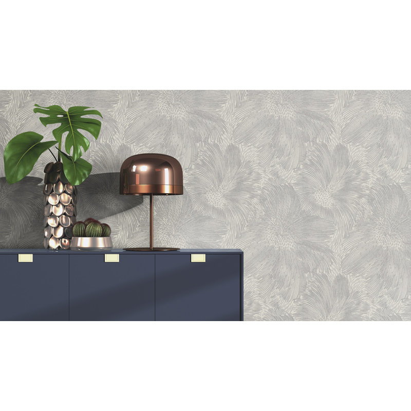 Purser Abstract Wallpaper, Gray