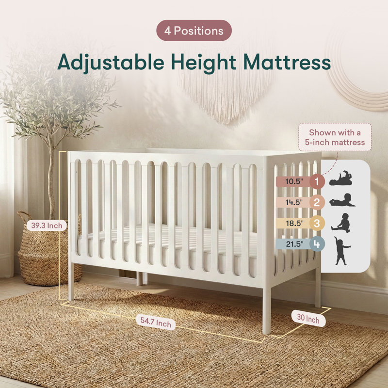 Lulla & Lulli Crib, White