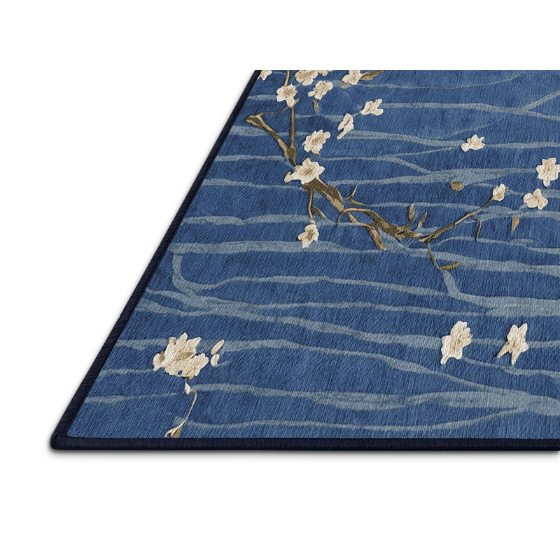 Machine Washable Gray Area Rug, Square 4'