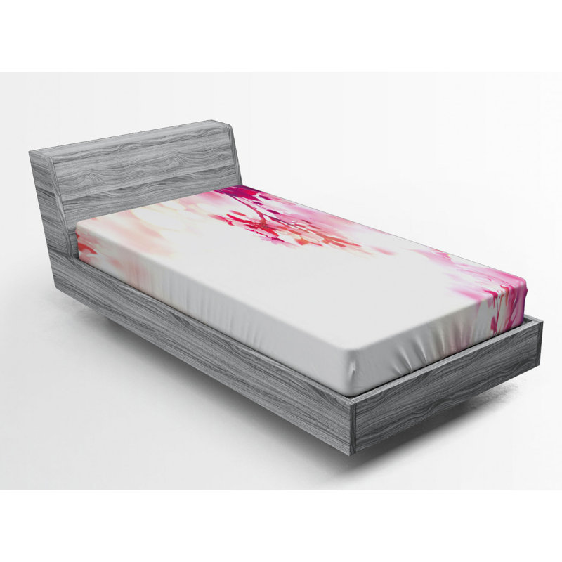 Microfiber Abstract Fitted Sheet, Twin XL Fitted Sheet