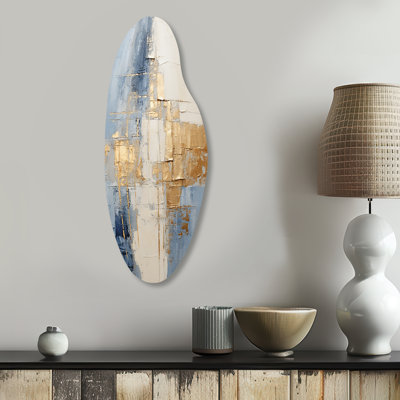 Nash - art mural asymétrique en métal de forme incurvée scandinave