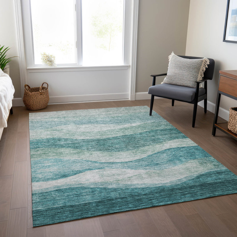 Tapis intérieur / extérieur lavable à la machine ACN1141, Rectangle 5 pi x 7 pi 6 po