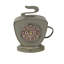 Horloge tasse à café rustique