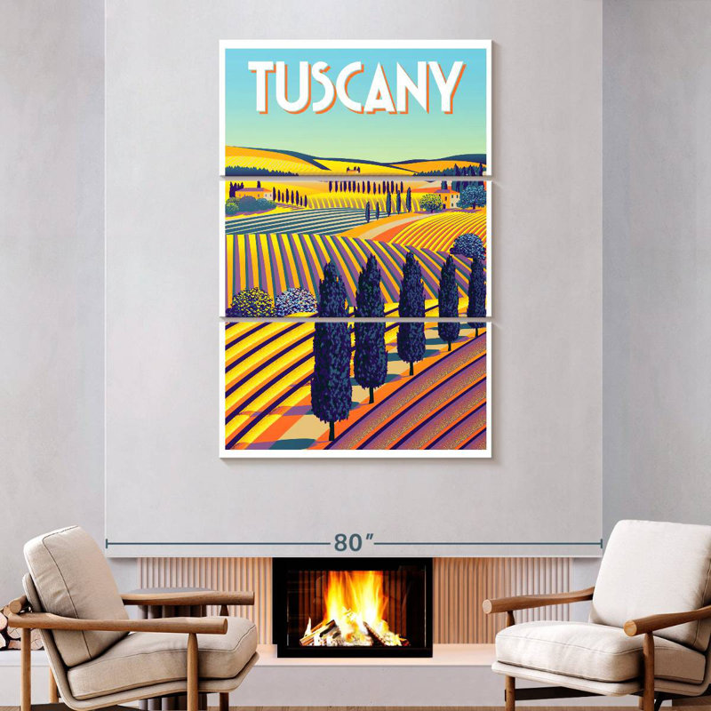 Affiche Nicci Tuscany, H 74 po x l 48 po