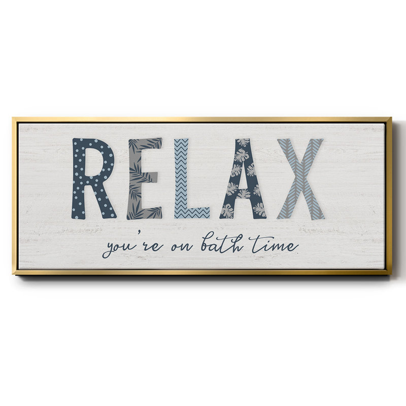 Relax - toile encadrée, H 24 po x l 60 po